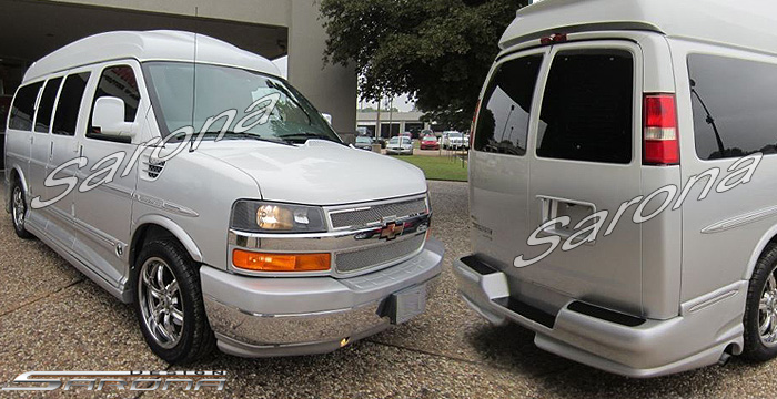 Custom GMC Savana Van  All Styles Body Kit (2003 - 2024) - $980.00 (Part #GM-028-KT)